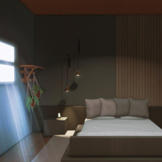 Modern Apartment ft. bedroom