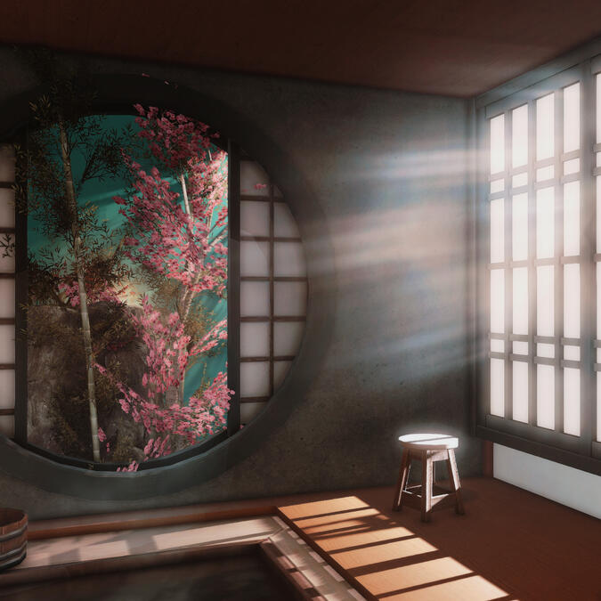 Kouyou Ryokan ft. onsen window