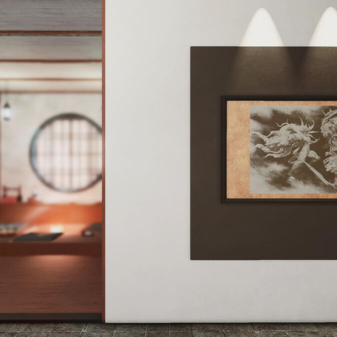 Kouyou Ryokan ft. art piece & tea room