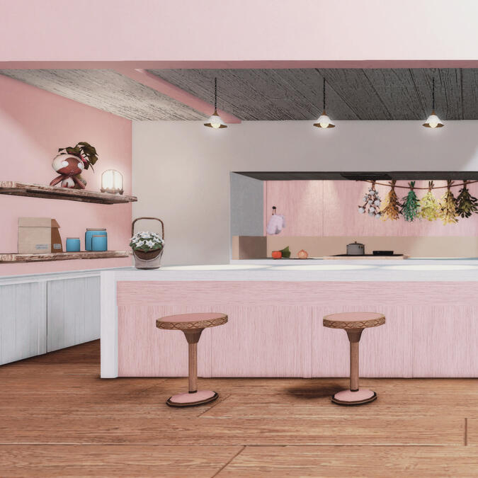 Camellia ft. custom kitchen