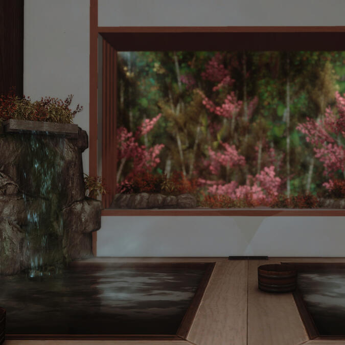 Siren's Onsen ft. bath and nature window