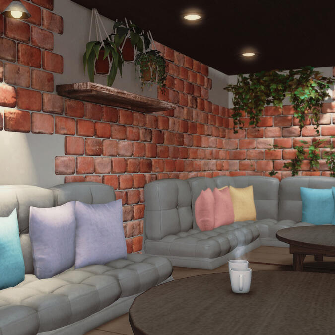 Siren's Cafe ft. lofted seating area